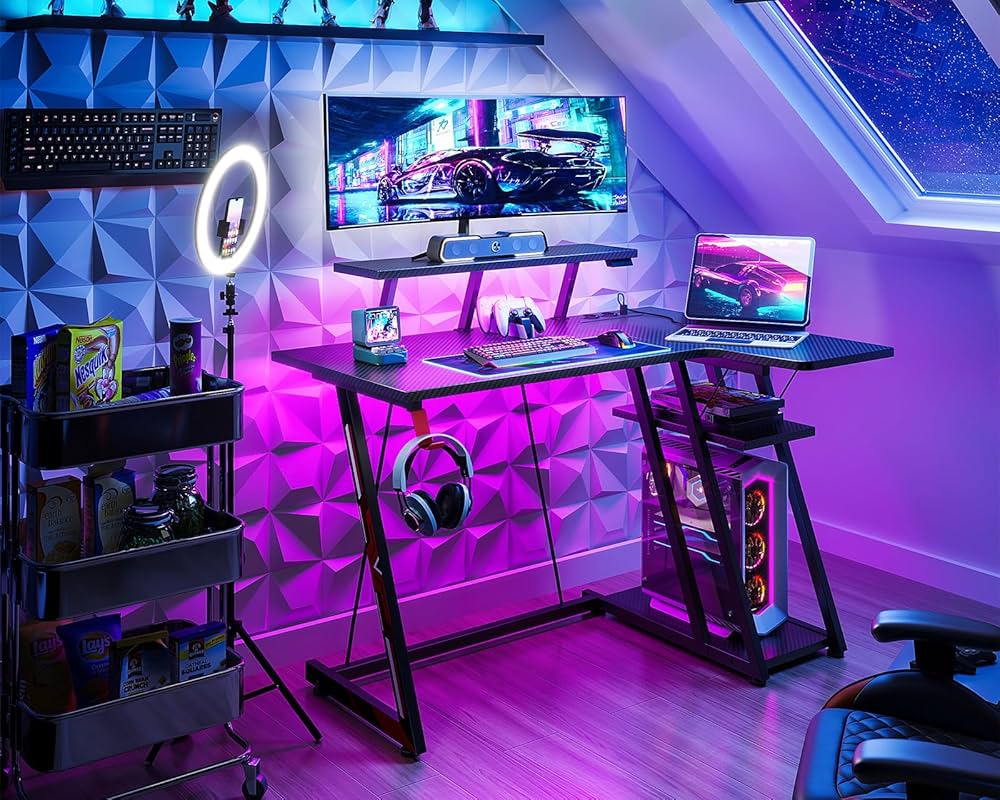 gaming bureau eikenkleur