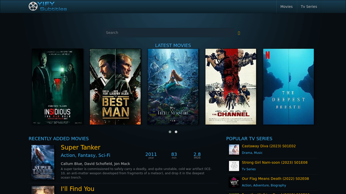 YIFY subtitles