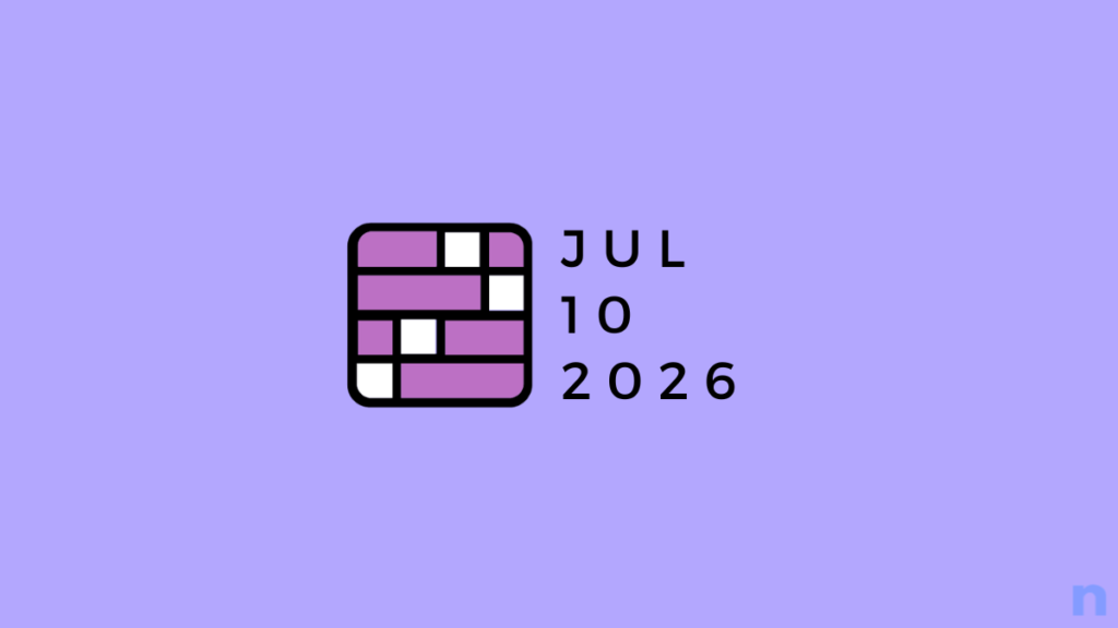 NYT Connections Today July 10